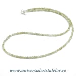 Colier granat verde rotund fatetat - 2,7 mm