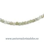 Colier granat verde rotund fatetat - 3 mm