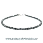 Bratara hematit fatetat rotund - 2,3 mm