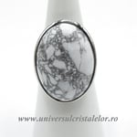 Inel howlit oval reglabil m5