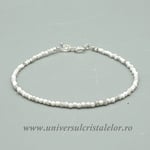 Bratara howlit albastru rotund - 2 mm