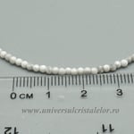 Bratara howlit albastru rotund - 2 mm