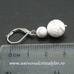 Cercei howlit alb rotund-10mm m03