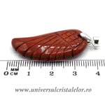 Pandantiv jasp rosu aripa m1