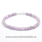 Bratara kunzit cub fatetat - 5 mm