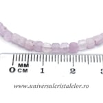 Bratara kunzit cub fatetat - 3,7 mm