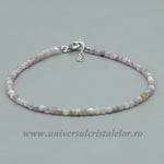 Bratara kunzit rotund fatetat 2,7 mm