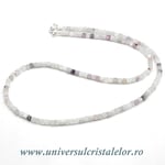 Colier kunzit cub fatetat -3,2 mm