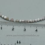 Colier kunzit rotund fatetat -2,7 mm