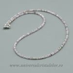 Colier kunzit rotund fatetat 3 mm