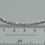 Colier kunzit rotund fatetat 3 mm