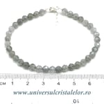 Bratara labradorit rotund fatetat - 4,6 mm