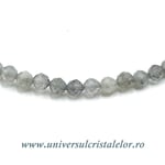 Colier labradorit rotund fatetat - 4,6 mm