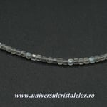 Colier labradorit cub fatetat - 2,5mm