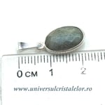 Pandantiv labradorit oval fatetat - 9/13mm