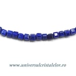Colier lapis lazuli cub fatetat - 3 mm