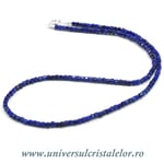 Colier lapis lazuli cub fatetat - 3 mm