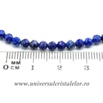 Colier lapis lazuli rotund fatetat - 3.8 mm