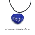 Pandantiv lapis lazuli inima cu snur si cutie
