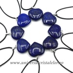 Pandantiv lapis lazuli inima cu snur si cutie