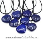 Pandantiv lapis lazuli inima cu snur si cutie