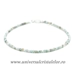 Bratara larimar rotund fatetat - 2,2mm