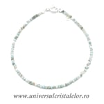 Bratara larimar rotund fatetat - 2,2mm