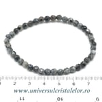 Bratara larvikit rotund fatetat- 4 mm