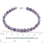 Bratara lepidolit fatetat - 5 mm