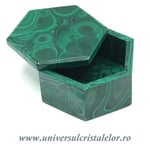 Caseta bijuterii malachit