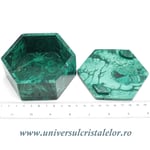 Caseta bijuterii malachit