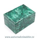 Caseta bijuterii malachit