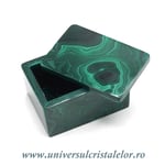 Caseta bijuterii malachit