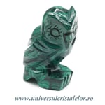 Figurina malachit bufnita
