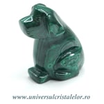Figurina malachit caine