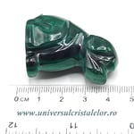 Figurina malachit caine