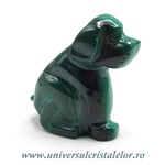 Figurina malachit caine