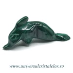 Figurina malachit delfin