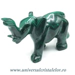 Figurina malachit elefant