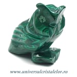 Figurina malachit bufnita