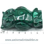 Figurina malachit bufnita