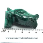 Figurina malachit bufnita