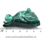 Figurina malachit pisica