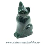 Figurina malachit pisica