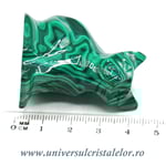 Figurina malachit pisica