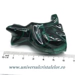 Figurina malachit pisica