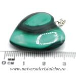 Pandantiv malachit inima