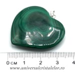 Pandantiv malachit inima