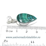 Pandantiv malachit cu crisocola unicat m06