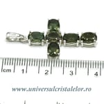 Pandantiv moldavit cruciulita